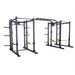 Body Solid Double Power Racks with Rear Extensions and Monkey Bars with Safety Straps SPR1000SSDBBACK front view