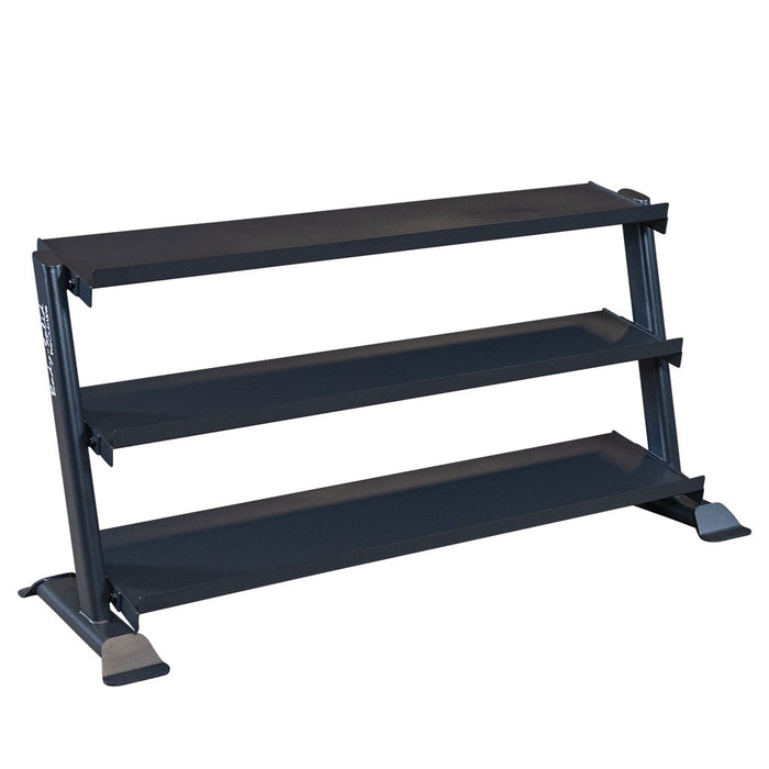 Body Solid Pro Clubline Dumbbell Rack SRD200 commercial dumbbell rack front view