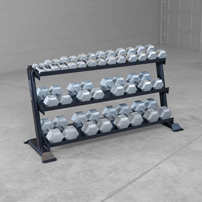 Body Solid Pro Clubline Dumbbell Rack SRD200 detail view 3