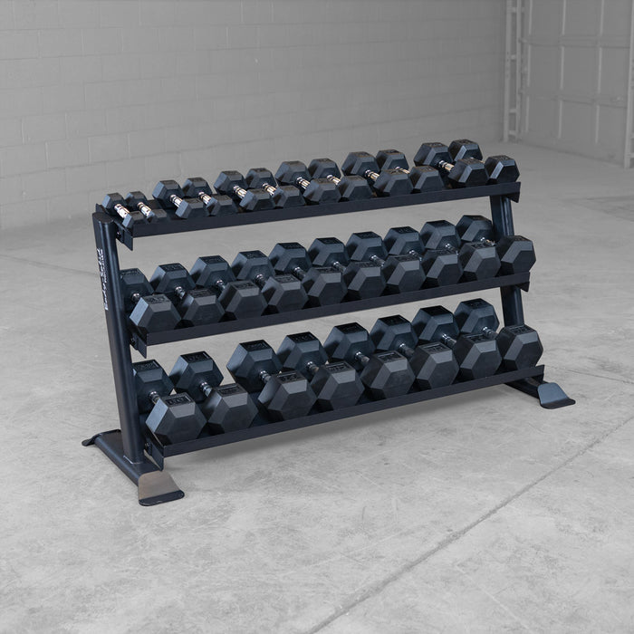 Body Solid Pro Clubline Dumbbell Rack SRD200 detail view 4
