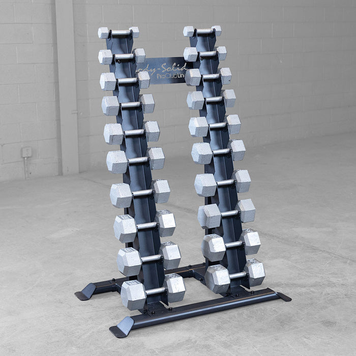 Body Solid Pro Clubline Vertical Dumbbell Rack SRD300 detail view 3