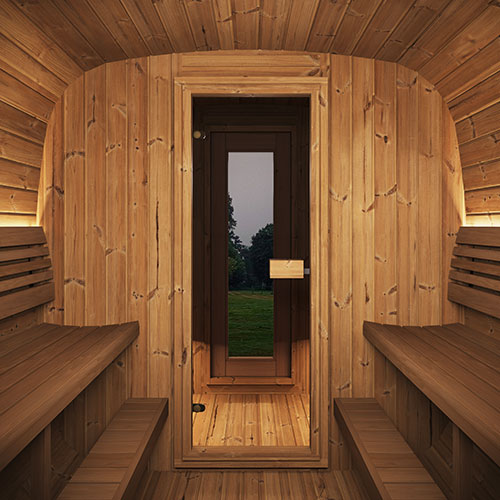 SaunaLife Model CL12GCP Cube Luxury Series Outdoor Home Sauna Suite - image 7