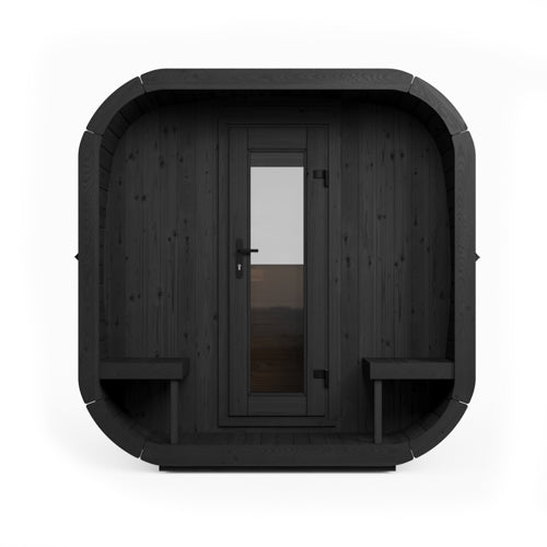 SaunaLife Model CL12GCPB Cube Luxury Series Outdoor Home Sauna Suite - image 3