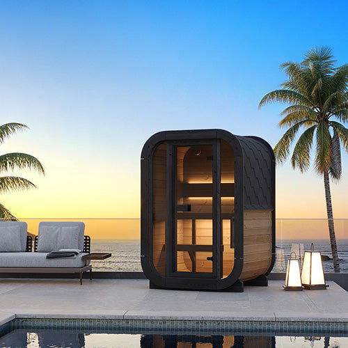 SaunaLife Model CL3G Cube Luxury Series Outdoor Home Sauna Kit - image 2
