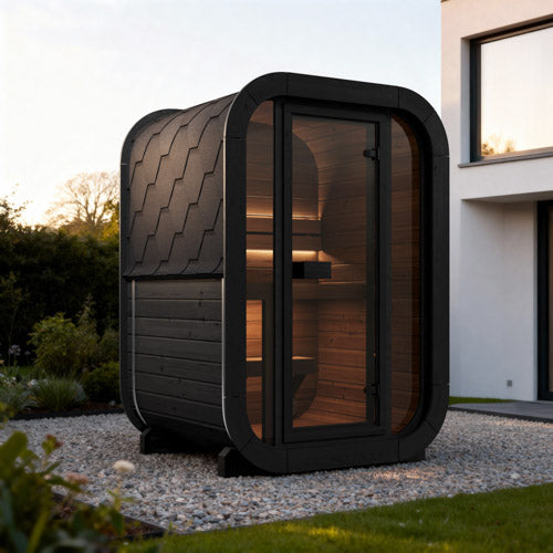 SaunaLife Model CL3GB Cube Luxury Series Outdoor Home Sauna Kit, DIY - image 6