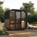 SaunaLife Model CL4G Cube Luxury Series Outdoor Home Sauna Kit - image 2