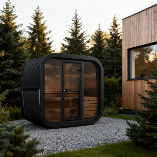 SaunaLife Model CL4GB Cube Luxury Series Outdoor Home Sauna Kit, DIY - image 2