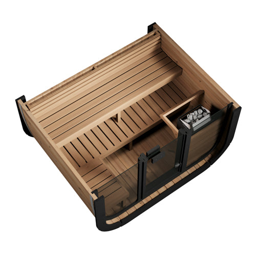 SaunaLife Model CL5GB Cube Luxury Series Outdoor Home Sauna Kit, DIY - image 4