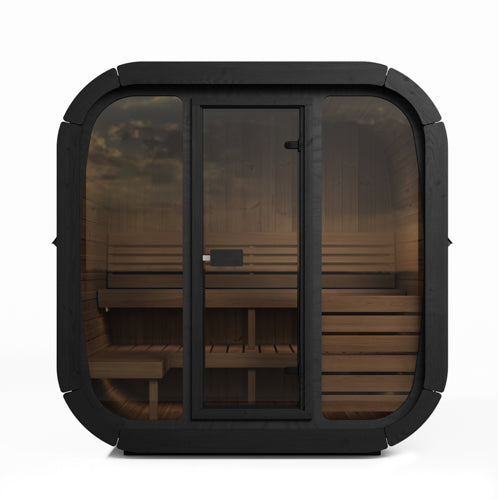 SaunaLife Model CL5GB Cube Luxury Series Outdoor Home Sauna Kit, DIY - image 3