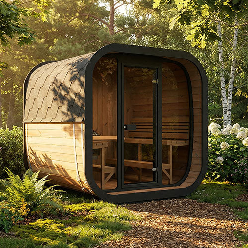SaunaLife Model CL7G Cube Luxury Series Outdoor Home Sauna Kit - image 2