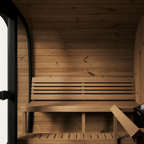 SaunaLife Model CL7GB Cube Luxury Series Outdoor Home Sauna Kit, DIY - image 5