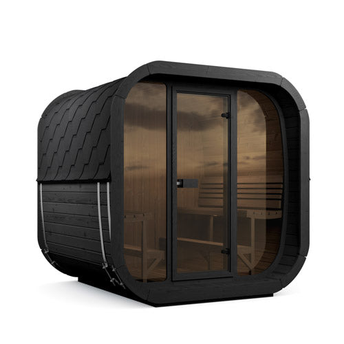 SaunaLife Model CL7GB Cube Luxury Series Outdoor Home Sauna Kit, DIY