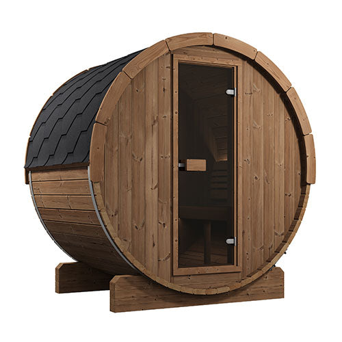 SaunaLife Model E6 Ergo Series Outdoor Sauna Barrel Kit