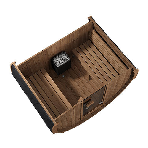 SaunaLife Model E6 Ergo Series Outdoor Sauna Barrel Kit - image 6