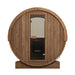 SaunaLife Model E6W Ergo Series Outdoor Sauna Barrel Kit, Rear Window - image 3