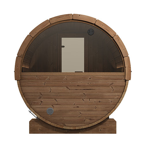 SaunaLife Model E6W Ergo Series Outdoor Sauna Barrel Kit, Rear Window - image 4