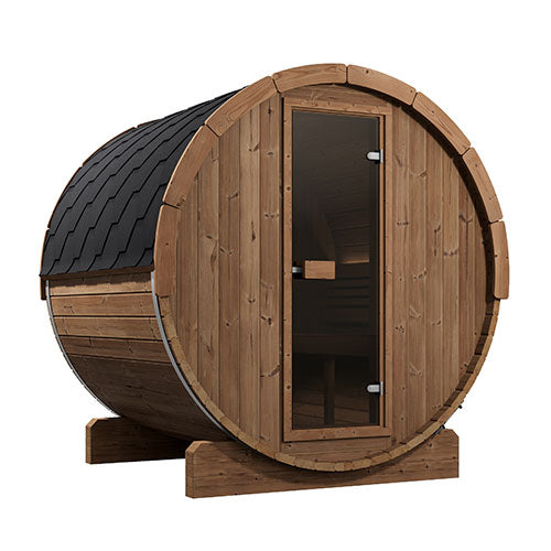 SaunaLife Model E7 Ergo Series Outdoor Sauna Barrel Kit