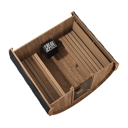 SaunaLife Model E7 Ergo Series Outdoor Sauna Barrel Kit - image 6