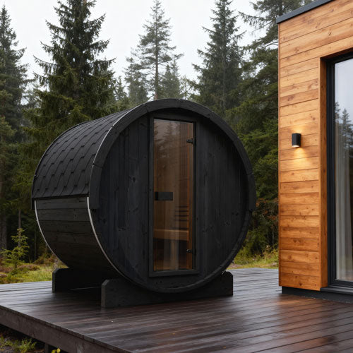 SaunaLife Model E7B Ergo Series Outdoor Sauna Barrel Kit, DIY - image 2