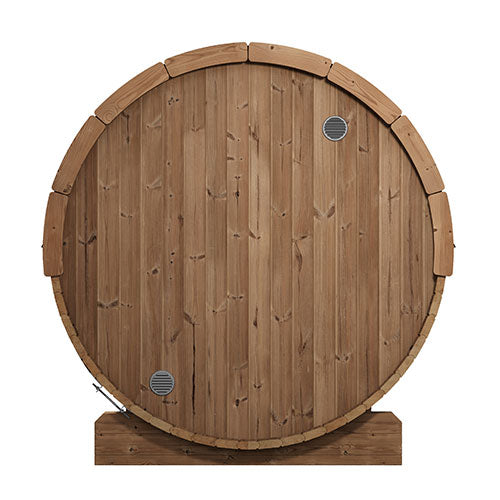 SaunaLife Model E7G Ergo Series Outdoor Sauna Barrel Kit, Glass Front - image 4