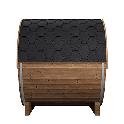 SaunaLife Model E7G Ergo Series Outdoor Sauna Barrel Kit, Glass Front - image 5