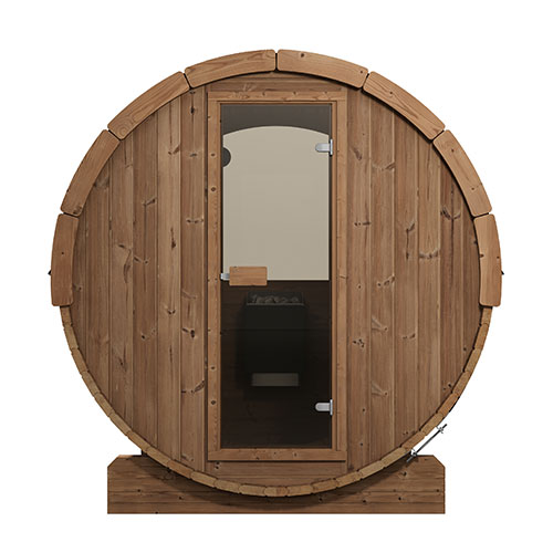 SaunaLife Model E7W Ergo Series Outdoor Sauna Barrel Kit, Rear Window - image 3