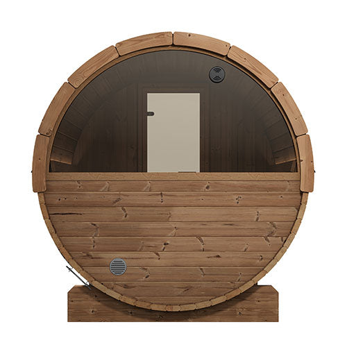 SaunaLife Model E7W Ergo Series Outdoor Sauna Barrel Kit, Rear Window - image 4