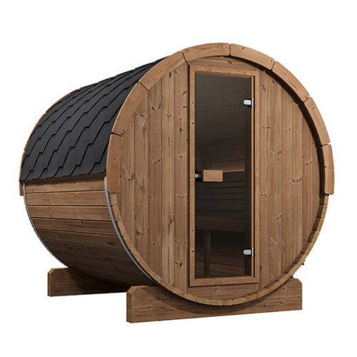 SaunaLife Model E8 Ergo Series Outdoor Sauna Barrel Kit