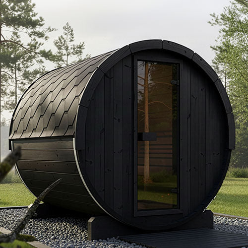 SaunaLife Model E8B Ergo Series Outdoor Sauna Barrel Kit, DIY - image 2