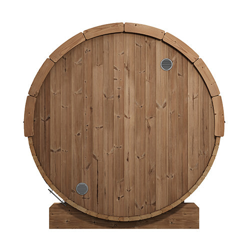 SaunaLife Model E8G Ergo Series Outdoor Sauna Barrel Kit, Glass Front - image 4