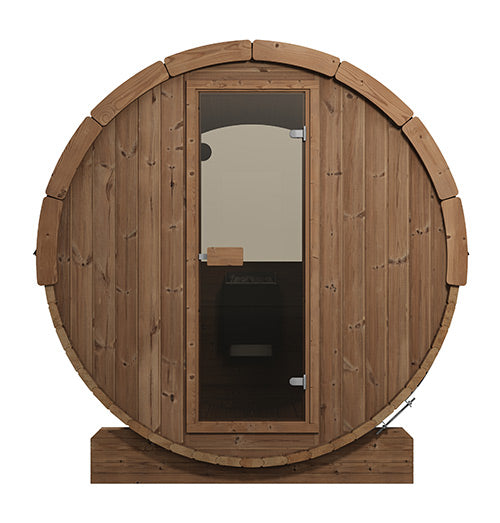 SaunaLife Model E8W Ergo Series Outdoor Sauna Barrel Kit, Rear Window - image 3
