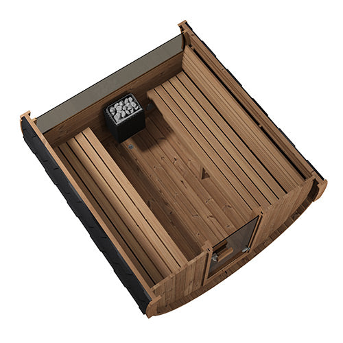 SaunaLife Model E8W Ergo Series Outdoor Sauna Barrel Kit, Rear Window - image 5