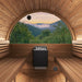 SaunaLife Model E8W Ergo Series Outdoor Sauna Barrel Kit, Rear Window - image 6