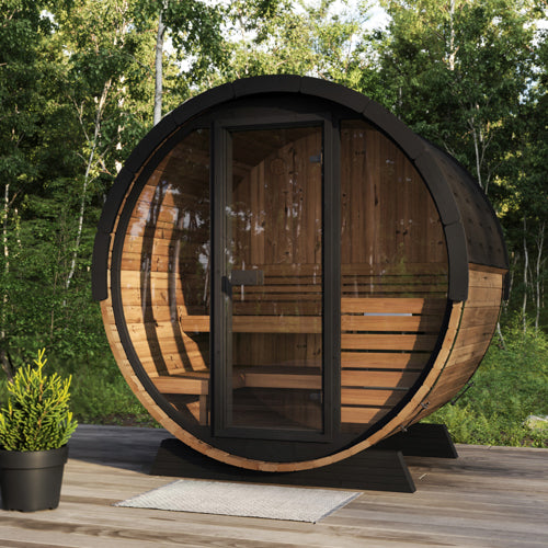 SaunaLife Model EE6G Ergo Elegance Series Outdoor Sauna Barrel Kit - image 9
