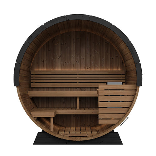 SaunaLife Model EE6GB Ergo Elegance Series Outdoor Sauna Barrel Kit - image 4