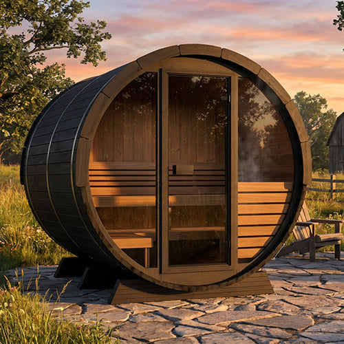 SaunaLife Model EE6GB Ergo Elegance Series Outdoor Sauna Barrel Kit - image 6