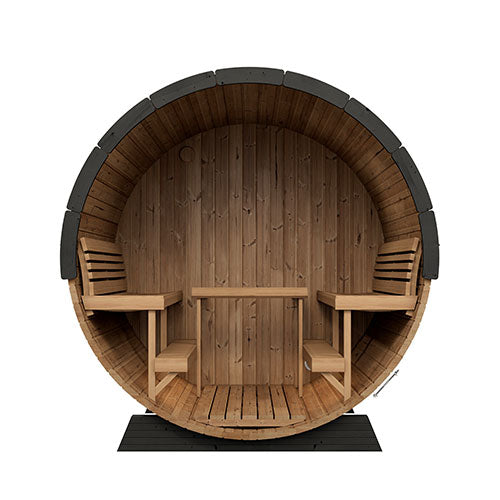 SaunaLife Model EE8G Ergo Elegance Series Outdoor Sauna Barrel Kit - image 6