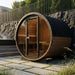 SaunaLife Model EE8G Ergo Elegance Series Outdoor Sauna Barrel Kit - image 9