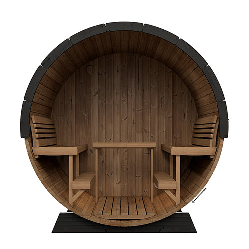 SaunaLife Model EE8GB Ergo Elegance Series Outdoor Sauna Barrel Kit - image 4