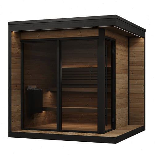 SaunaLife Model GL6 Garden Luxury Series Outdoor Home Sauna Kit
