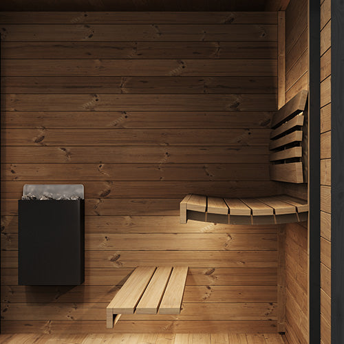 SaunaLife Model GL6 Garden Luxury Series Outdoor Home Sauna Kit - image 9