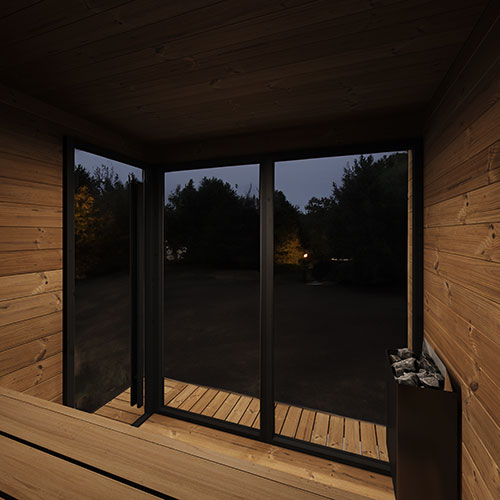SaunaLife Model GL6 Garden Luxury Series Outdoor Home Sauna Kit - image 12