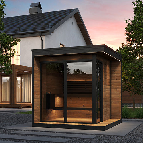 SaunaLife Model GL6 Garden Luxury Series Outdoor Home Sauna Kit - image 2