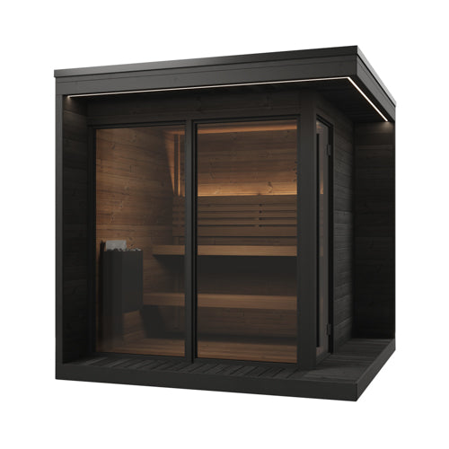 SaunaLife Model GL6B Garden Luxury Series Outdoor Home Sauna Kit, DIY