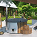 SaunaLife Model S4N Soak Series Home Wood-Burning Hot Tub, Natural - image 2