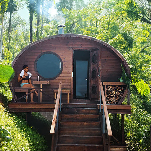 SaunaLife Model G11 Garden Series Outdoor Home Sauna Suite Kit - image 6
