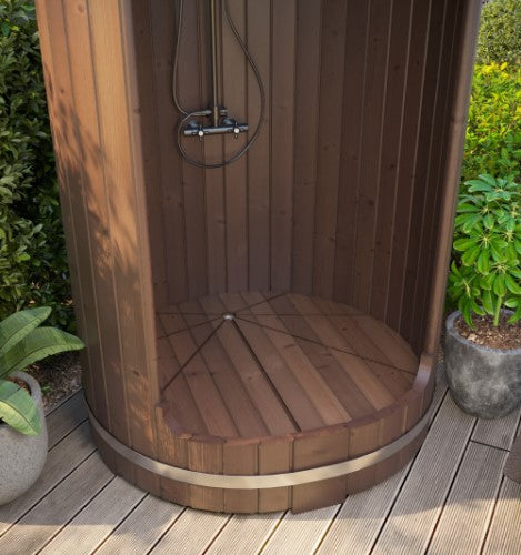 SaunaLife Model R3 Rain Series Outdoor Barrel Shower Kit, 53"W x 90"H - image 2