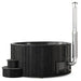 SaunaLife Model S6B Soak Series Home Wood-Burning Hot Tub, Black