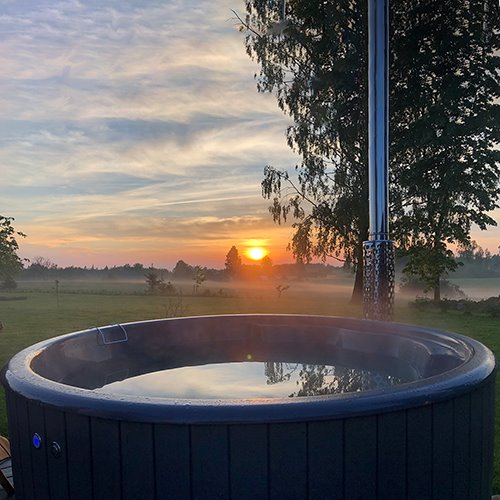 SaunaLife Model S4N Soak Series Home Wood-Burning Hot Tub, Natural - image 4