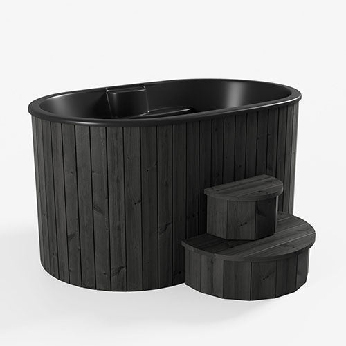 SaunaLife Model S2B Soak Series Home Cold/Hot Immersion Tub, Black
